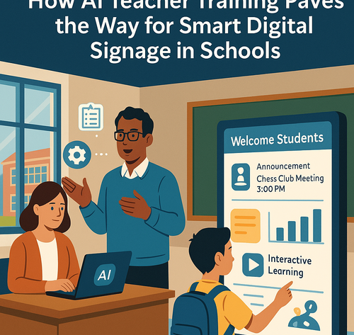 Revolutionizing Learning Spaces: How AI Teacher Training Paves the Way for Smart Digital Signage in Schools