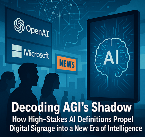 Decoding AGI's Shadow: How High-Stakes AI Definitions Propel Digital Signage into a New Era of Intelligence