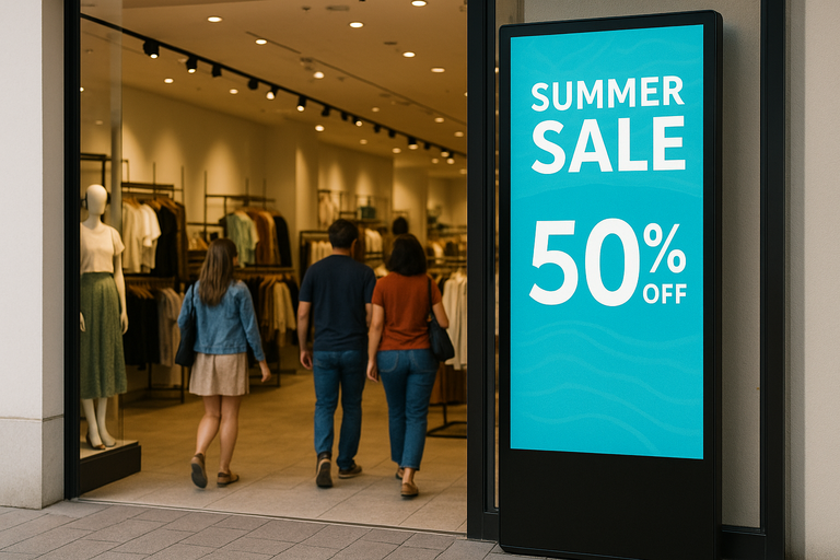 Use cases of AI-powered outdoor digital signage across industries