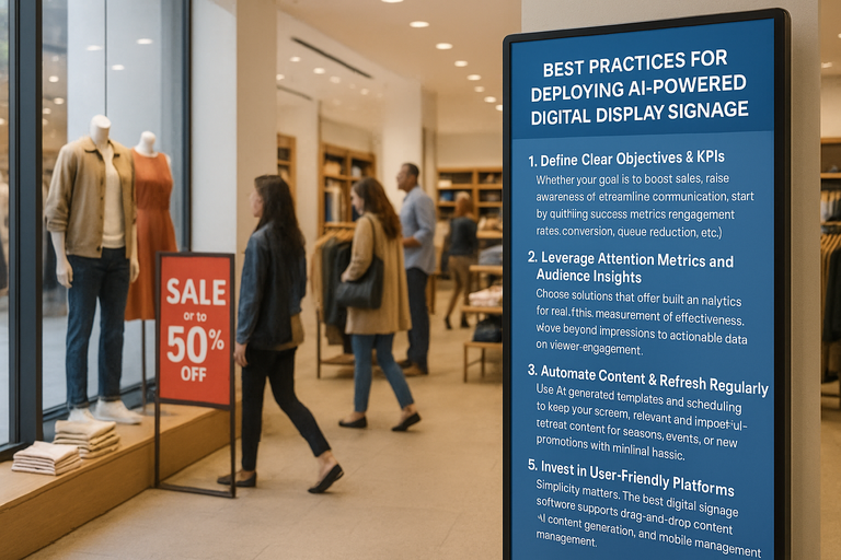 Checklist for rollout best practices.