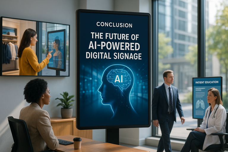 Future of AI-powered digital signage in public spaces