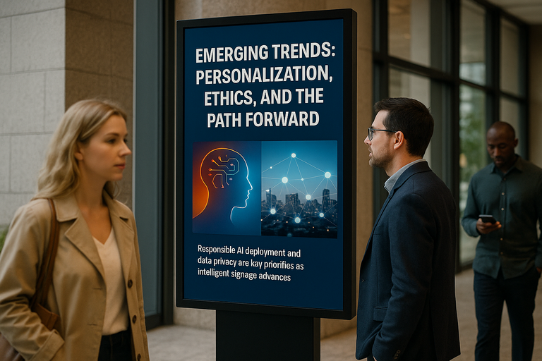Future trends in AI digital signage and smart cities
