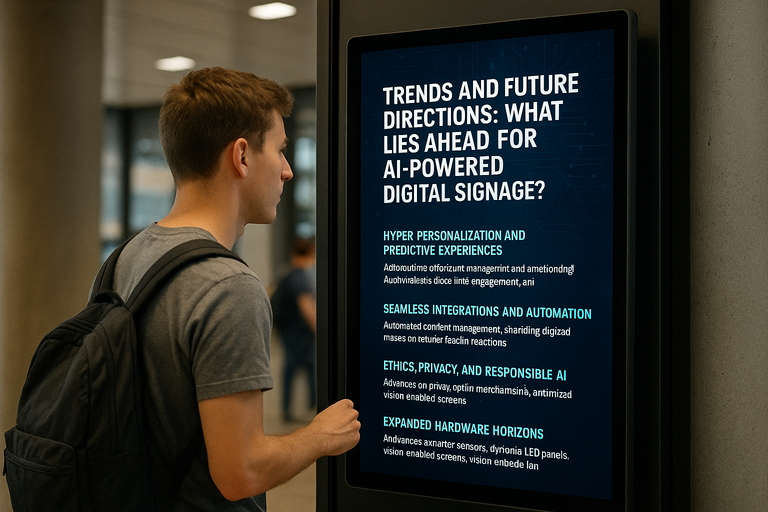 Trends shaping the future of AI digital signage