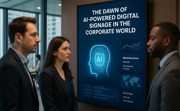 The AI Revolution in Digital Signage: How Intelligent Displays Are Transforming the Corporate Landscape