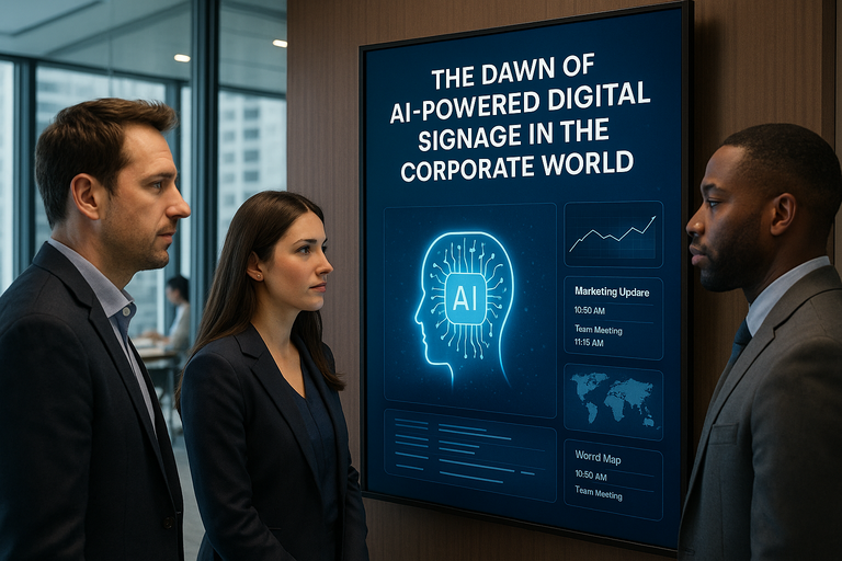 The AI Revolution in Digital Signage: How Intelligent Displays Are Transforming the Corporate Landscape