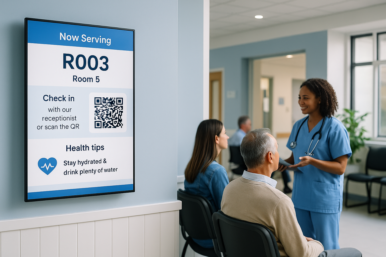 Digital signage across clinics and hospitals