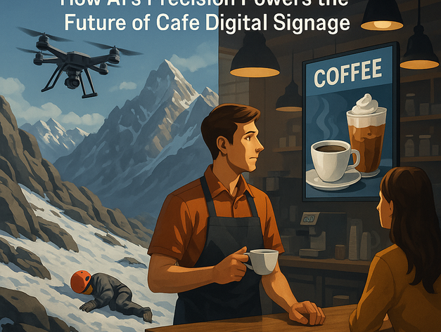 From Alpine Peaks to Coffee Shops: How AI's Precision Powers the Future of Cafe Digital Signage
