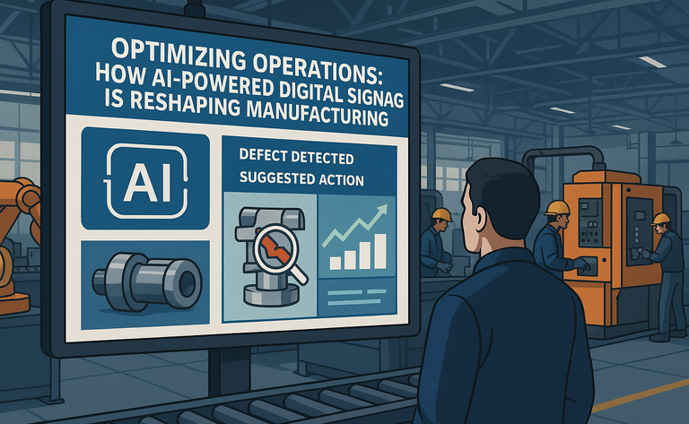 Optimizing Operations: How AI-Powered Digital Signage is Reshaping Manufacturing