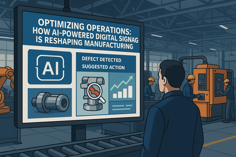 Optimizing Operations: How AI-Powered Digital Signage is Reshaping Manufacturing