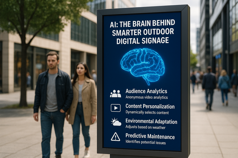 AI powering smart outdoor digital signage