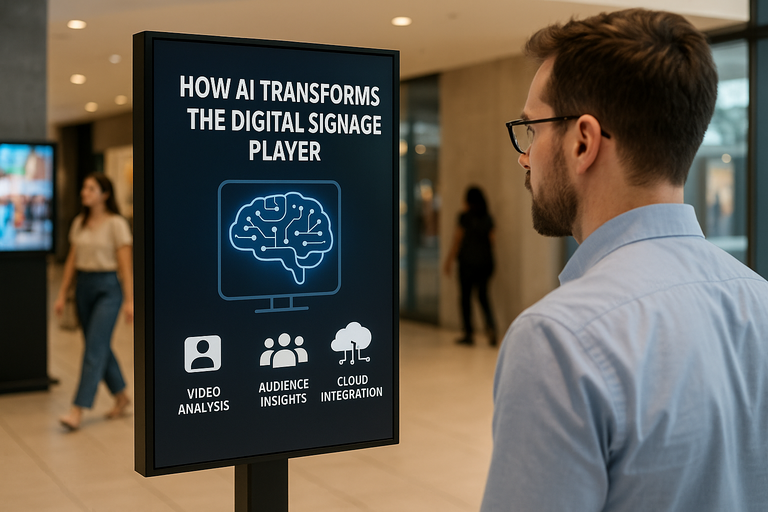 AI enhancements in digital signage player technology