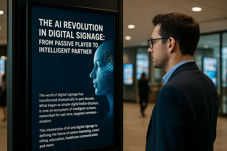 AI transforming digital signage player into an intelligent partner