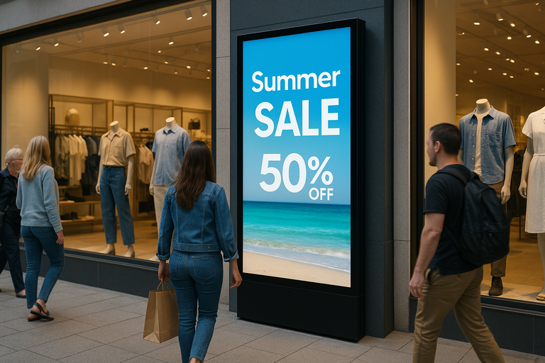 Examples of AI-enhanced outdoor digital signage use cases