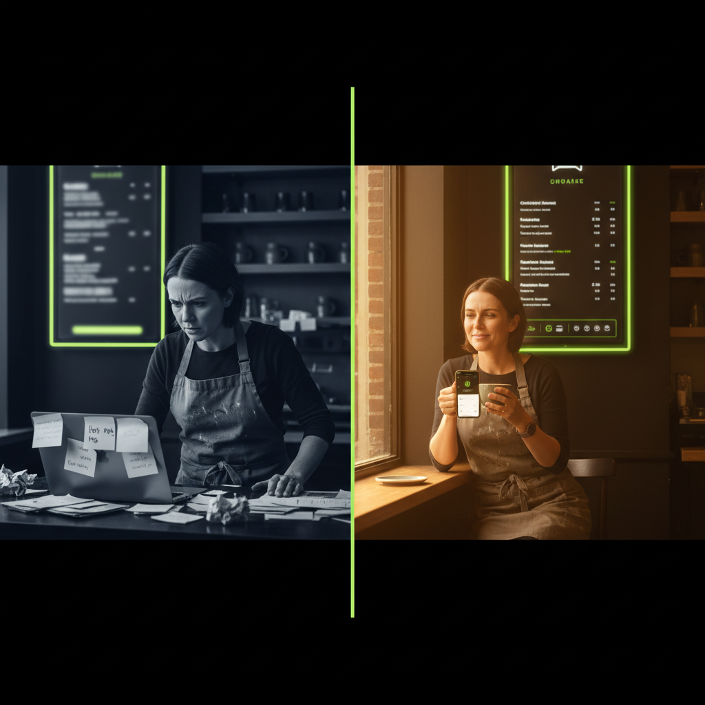 Sign Inspire AI team running a busy Australian café
