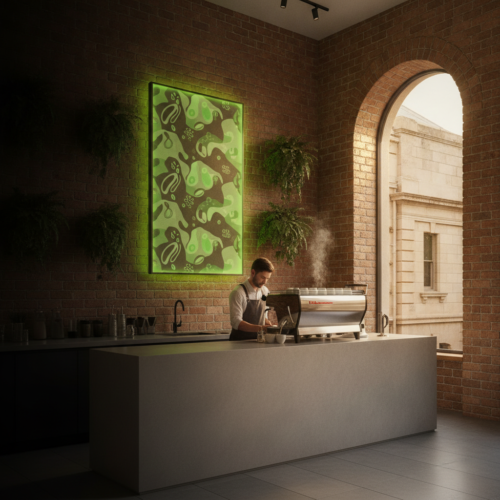 Sydney café with digital signage